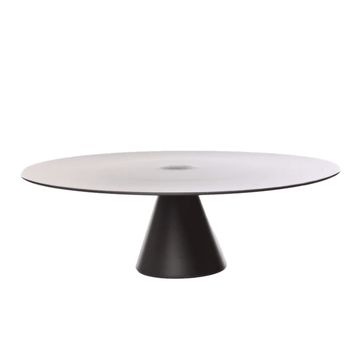 ArdaCam - Footed Plate - 33x1cm - Metallic Smoke Grey