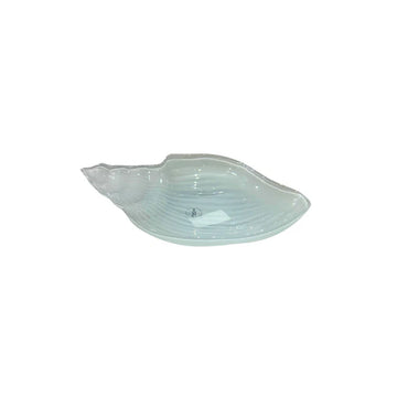 ArdaCam - Seacone Shell Shaped Plate - White - 25x18cm - Glass