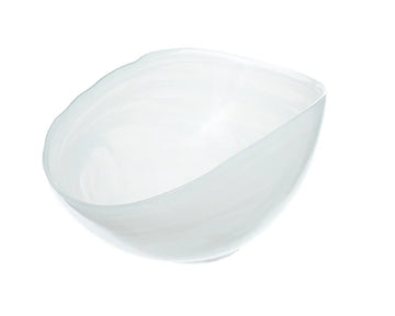 ArdaCam - Oval Serving Bowl - White - 19x12cm - Glass