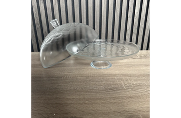 ArdaCam - Footed Cake Plate With Dome - 30cm