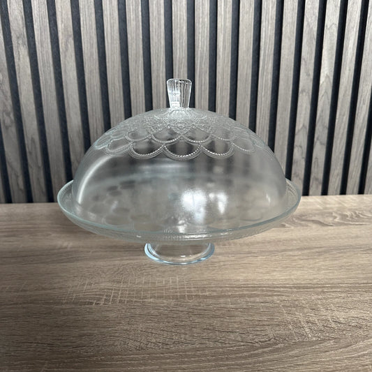 ArdaCam - Footed Cake Plate With Dome - 30cm