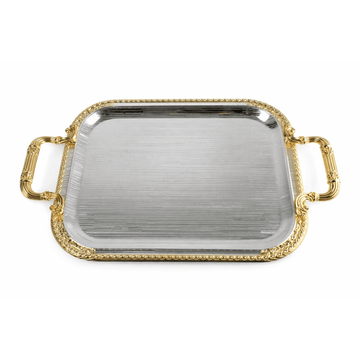 Gold and silver - Tray Set 2 Pcs - Gold & Silver