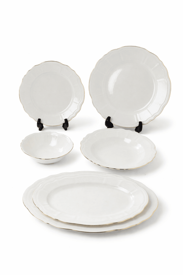 Istanbul - Tiffany Daily Use Dinner Set 26 Pcs - Gold
