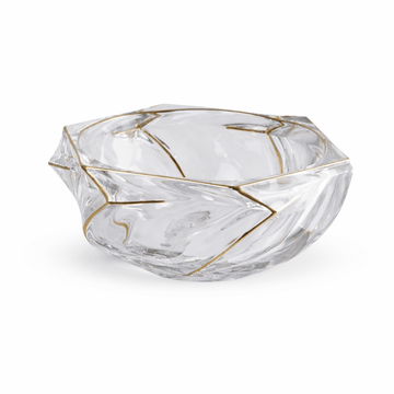 Glass Plate - Gold - 23x11cm