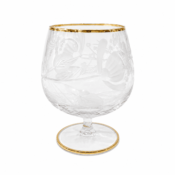 Bohemia Crystal - Brandy Glass Set 6 Pcs - 250 ml - Gold
