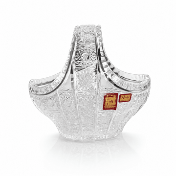 Bohemia Crystal - Hand Cut Basket - 18 cm - Clear