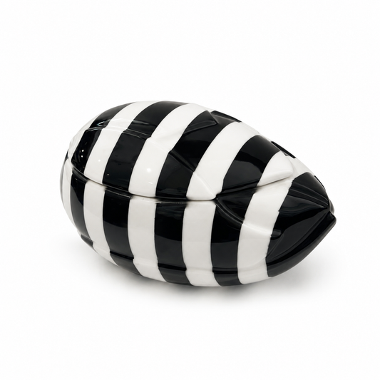 Caroline - Charleston Box - Black & White - 20x9cm