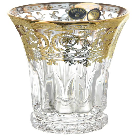 Bohemia Crystal - Tumbler Glass Set 6 Pieces - Gold - 310ml - 380003190