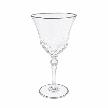 RCR - Adagio Goblet Glass Set 6 Pcs - 220 ml - Silver