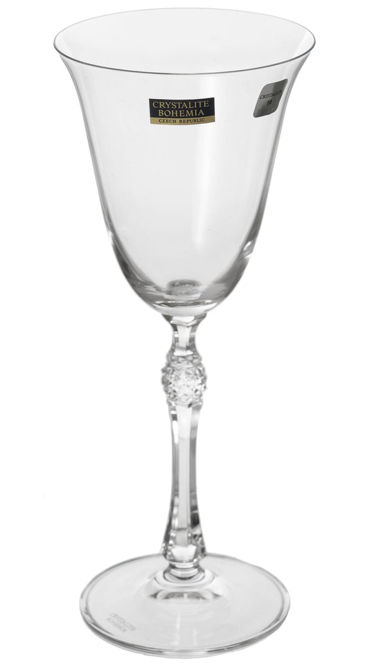 Bohemia Crystal - Goblet Glass Set 6 Pieces - 185ml - 3900010009