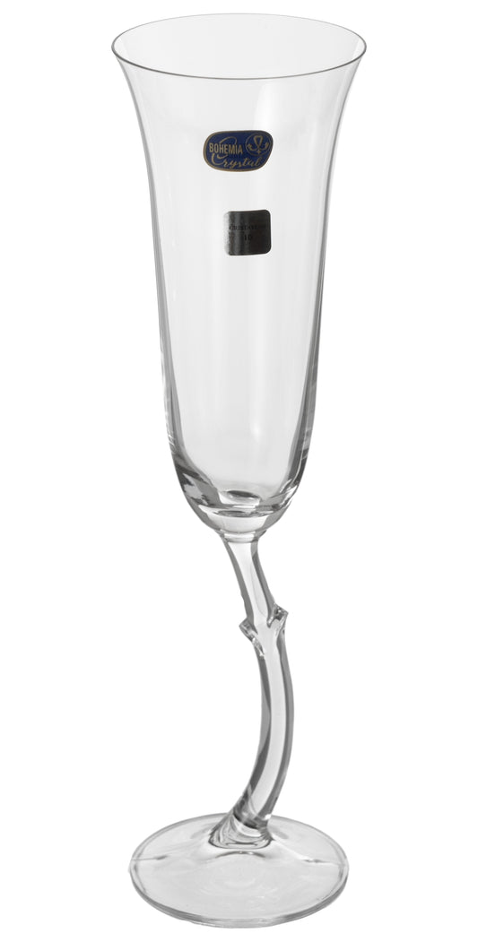 Bohemia Crystal - Flute Glass Set 6 Pieces - 190ml - 3900010016