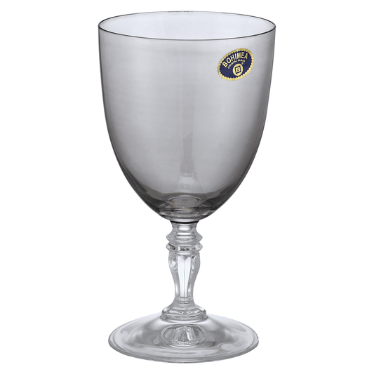 Bohemia Crystal - Goblet Glass Set 6 Pieces - Grey - 250ml - 3900010088