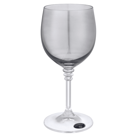 Bohemia Crystal - Goblet Glass Set 6 Pieces - Grey - 240ml - Crystal