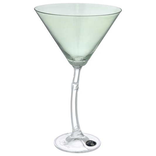 Bohemia Crystal - Cocktail Glass Set 6 Pieces - Green - 285ml - Crystal