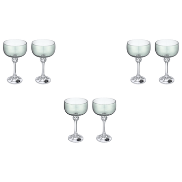 Bohemia Crystal - Cocktail Glass Set 6 Pieces - Green - 200ml - Crystal