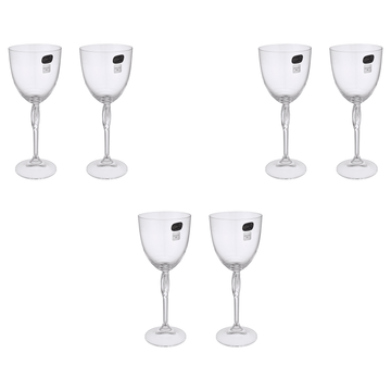 Bohemia Crystal - Goblet Glass Set 6 Pieces - 250ml