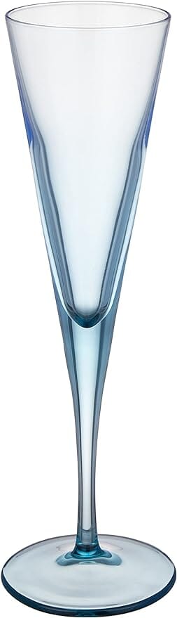 Pasabahce - V-Line Champagne Flute Glass Set 6 Pieces - Blue - 150ml - 390005004