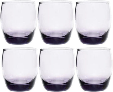 Pasabahce - Round Tumbler Glass Set 6 Pieces - Purple - 340ml - 390005013