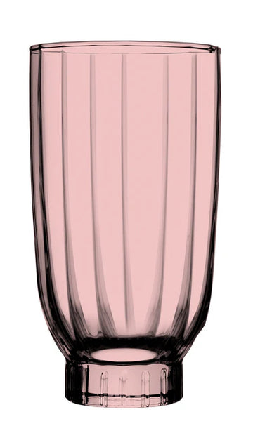 Pasabahce - Amore Highball Glass set 6 Pieces - 410ml - Pink - Glass