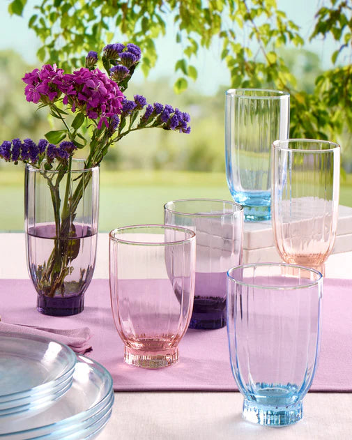 Pasabahce - Amore Tumbler Glass set 6 Pieces - 330ml - Pink - Glass