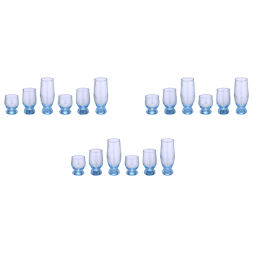 Pasabahce -Aquatic Glass Set 18 Pieces - Blue