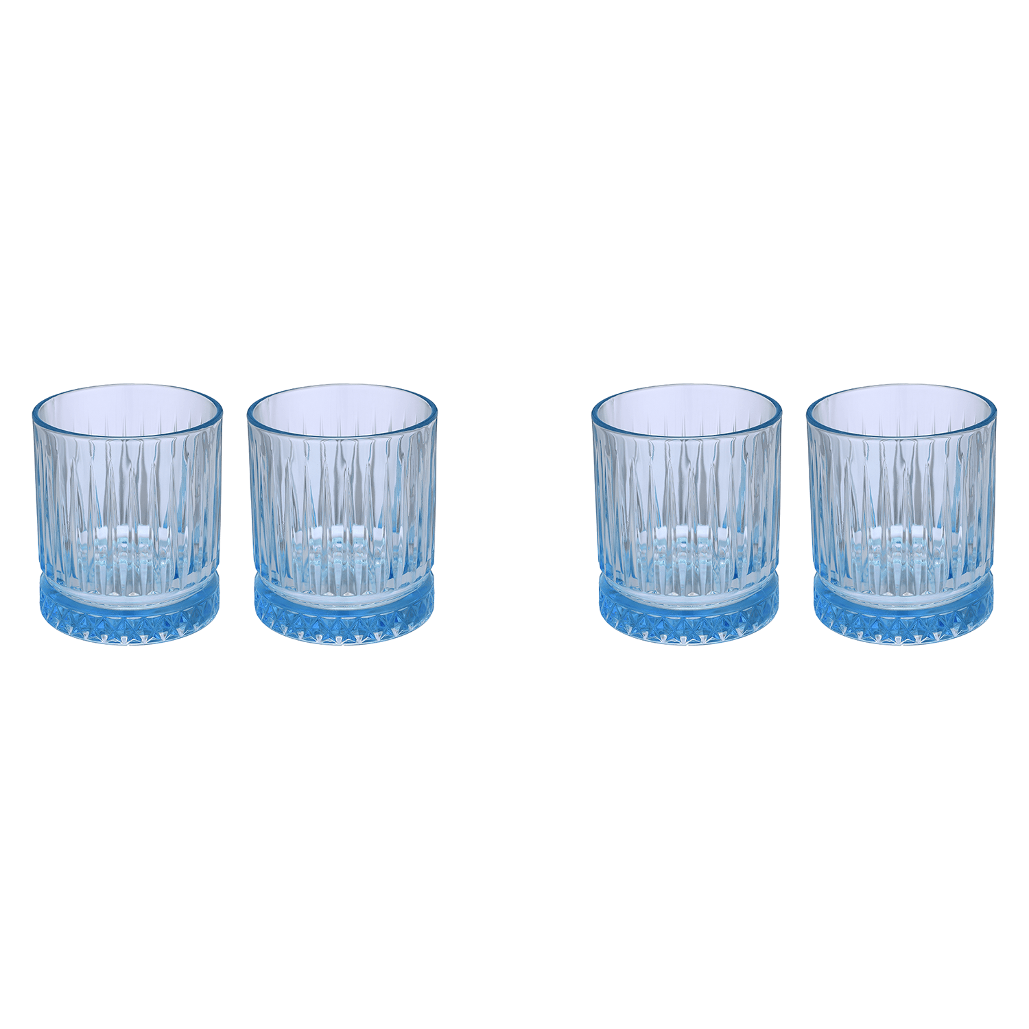 Pasabahce -  Tumbler Glass Set 4 Pieces  - 355ml - Blue