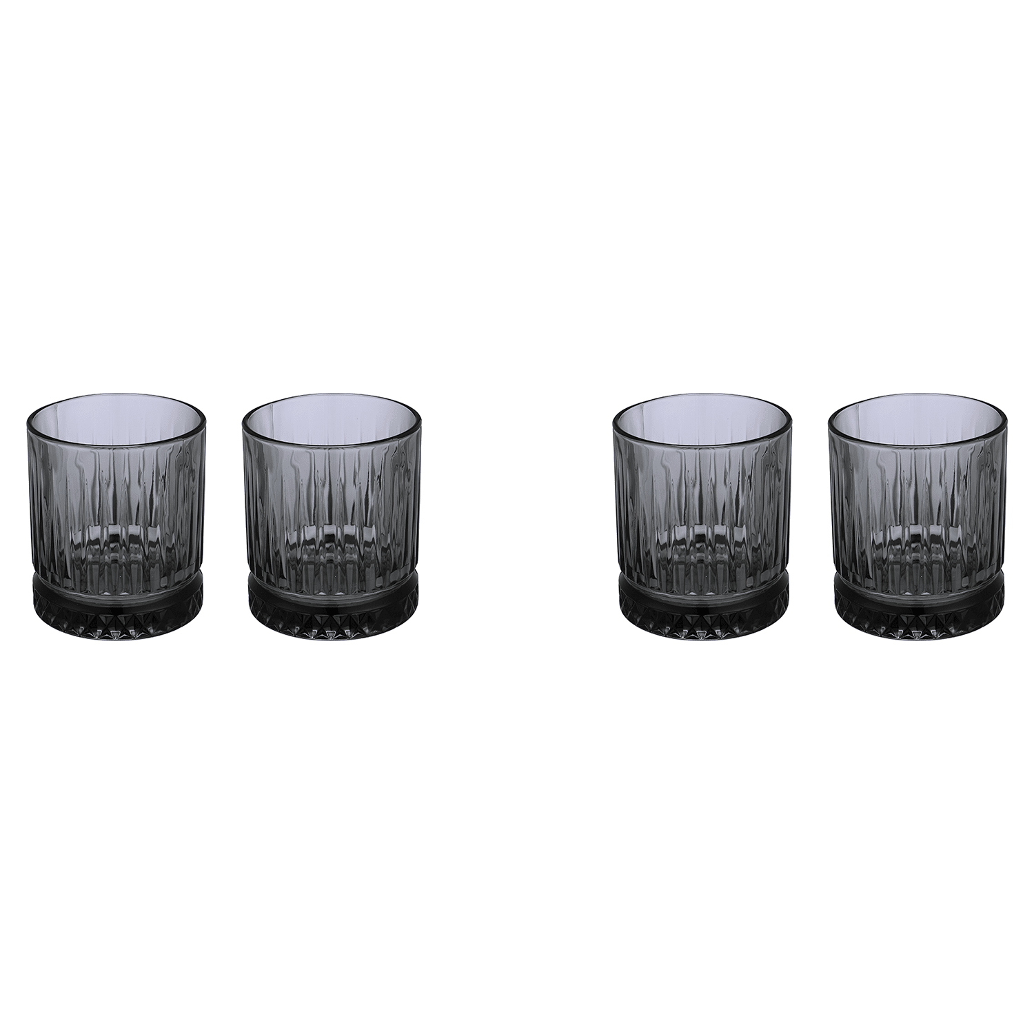 Pasabahce - Tumbler Glass Set 4 Pieces - 355ml - Grey