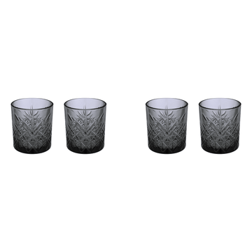 Pasabahce - Tumbler Glass Set 4 Pieces - 345ml - Grey