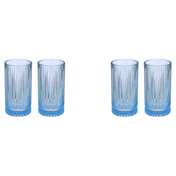 Pasabahce - Timeless Highball Glass Set 4 Pieces - 445ml - Blue