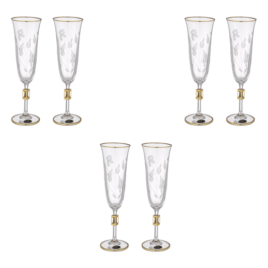 Glass Set 38 Pieces - Gold - Crystal & Glass - 39000808