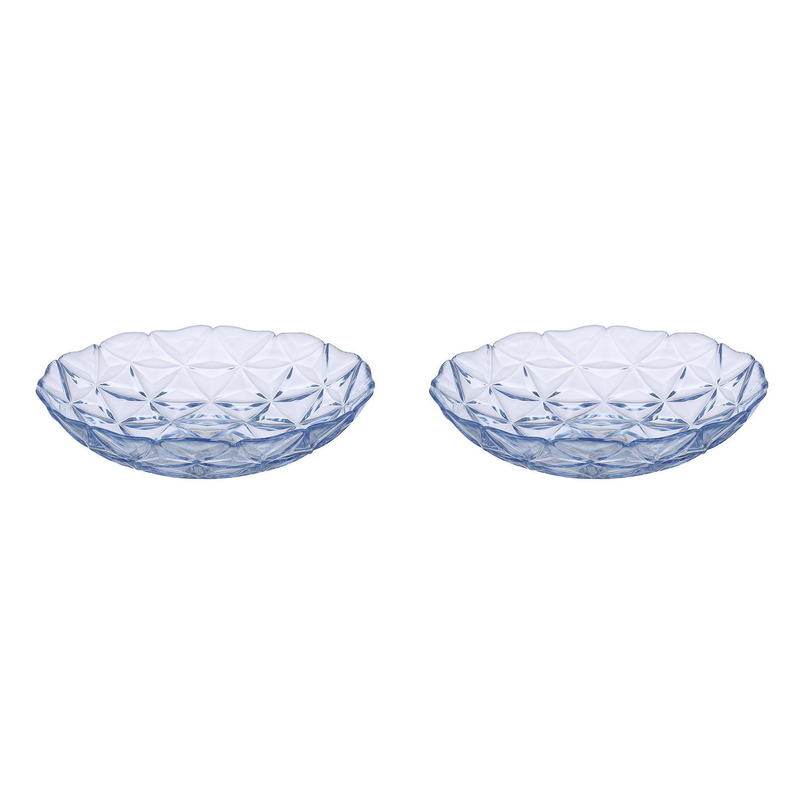 Pasabahce - Estrella Glass Deep Plate 2 Pieces -13cm - Blue