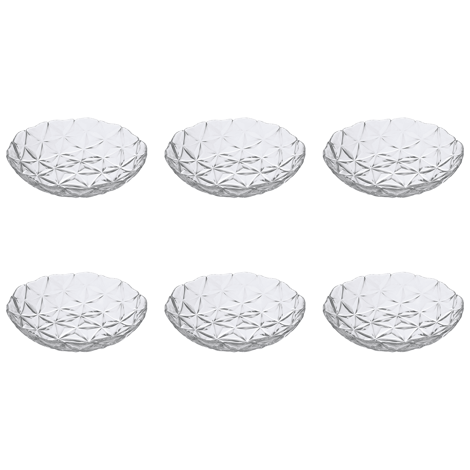 Pasabahce - Estrella Glass Deep Plate 6 Pieces - 21cm