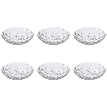 Pasabahce - Estrella Glass Deep Plate 6 Pieces - 21cm