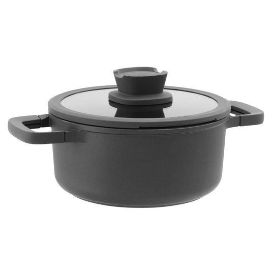 BergHOFF - Leo - Covered casserole non-stick Stone - 20cm - Cast Aluminum