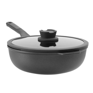 BergHOFF - Leo - Covered wok pan non - stick Stone - 28cm - Cast Aluminum