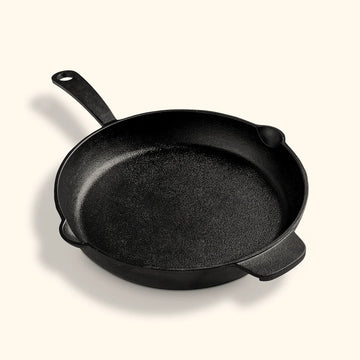 Alma - Round Skillet with Handles - 30cm - Cast Iron - Black