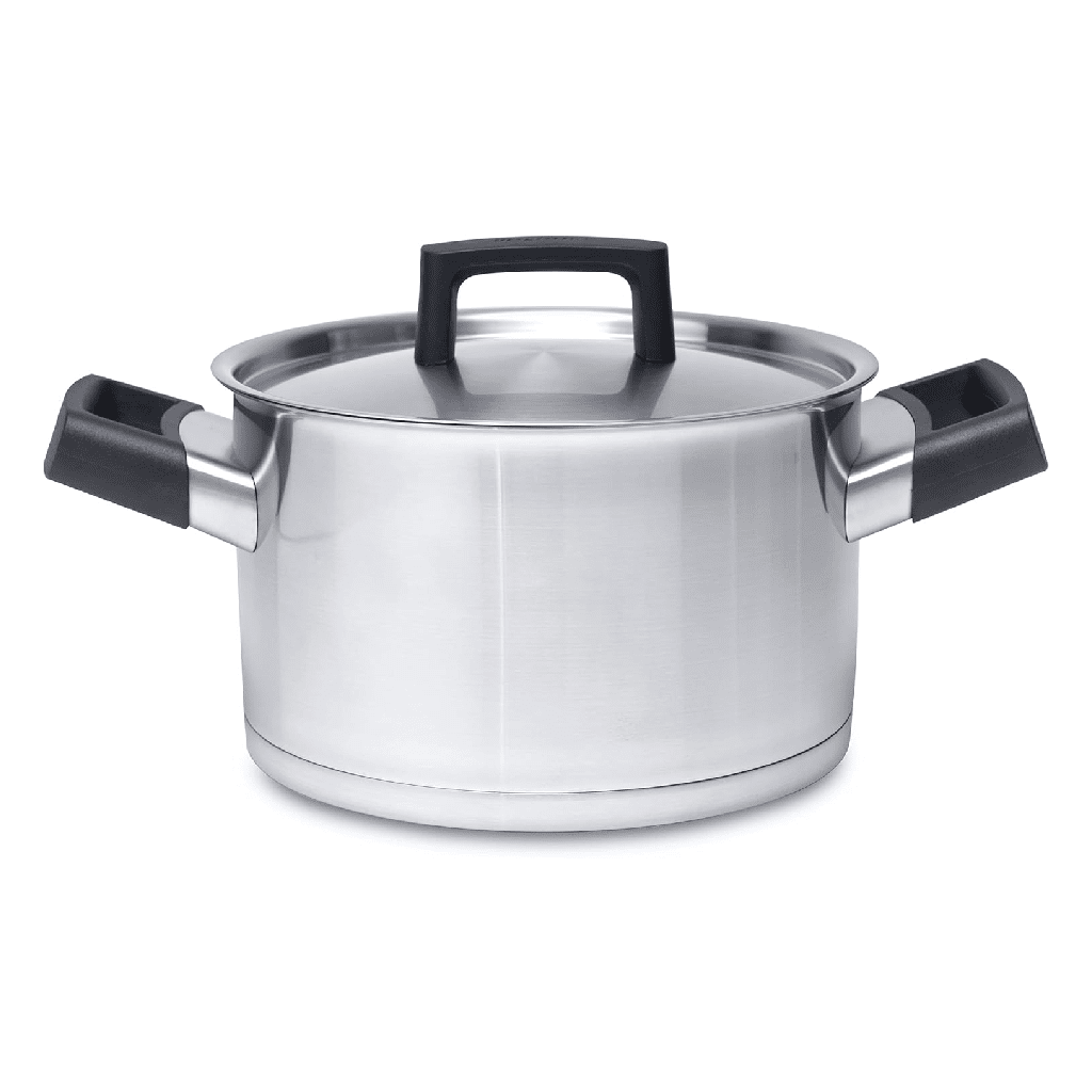 BergHOFF - Stainless steel casserole with lid, 20 cm - Silver