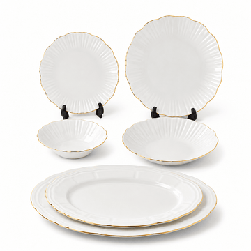 Istanbul - Inci Daily Use Dinner Set 26 Pcs - Gold