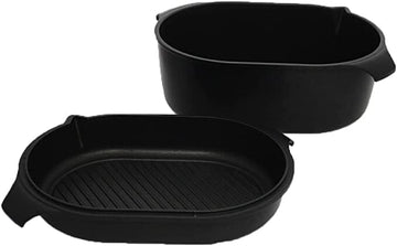 AMT - Pan Roasting Dish With Lid and Grill - Cast Aluminum - 34x24cm - 440004063