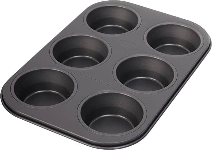 Dr. Oetker - Muffin Tray 6 Pieces - Black - 19x28cm - 44000444