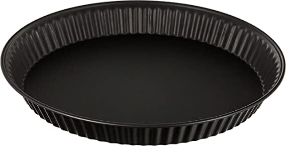 Zenker Energy Pie Pan - 11.02 Inch Non-Stick Stainless Steel Baking Dish, Anthracite Silver