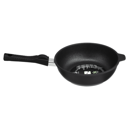 Risoli - Deep Fry Pan with Detachable Handle - 24cm - Black