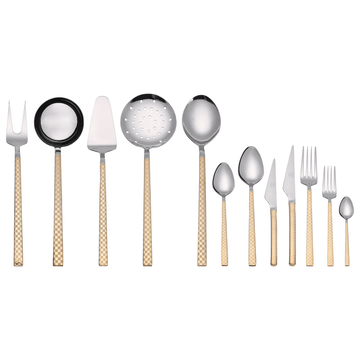 Cutlery Set 89 Pieces - Stainless Steel - Gold