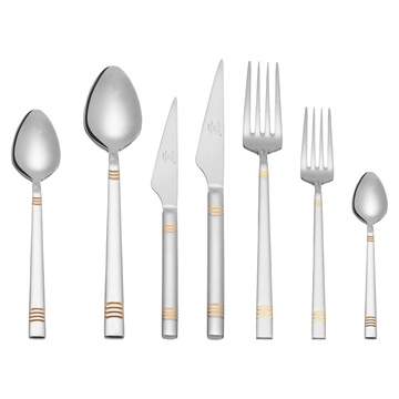 Cutlery Set 84 Pieces - Stainless Steel - Gold