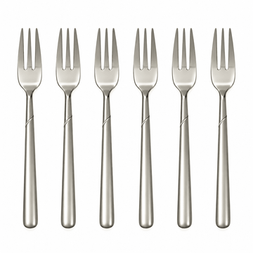 EME - Celtika Cake Fork 6 Pcs - Stainless Steel 18/10 - Silver