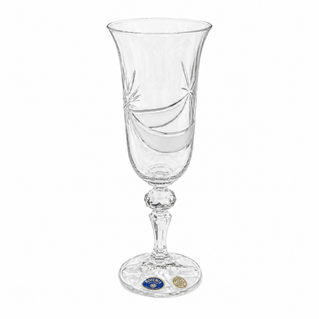 Bohemia Crystal - Flute Set 6 Pcs 150 ml 702 PK- Clear