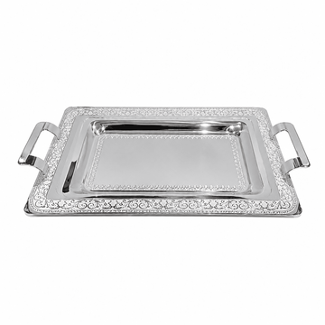 Elegant Gioiel - Adely Tray Set - Silver - Stainless Steel 18/10