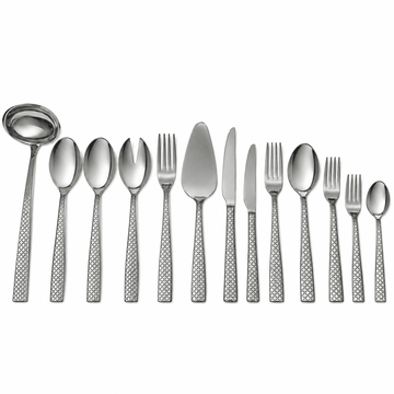 EME - Infinity Monogram Cutlery Set 90 Pcs - Stainless Steel 18/10 - Silver