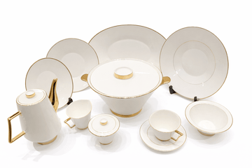 Bone Pearl - Dinner Set 60 Pcs - Gold