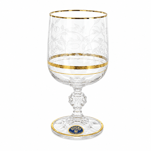 Bohemia Crystal - Carolina Glass Set 18 Pcs - Gold
